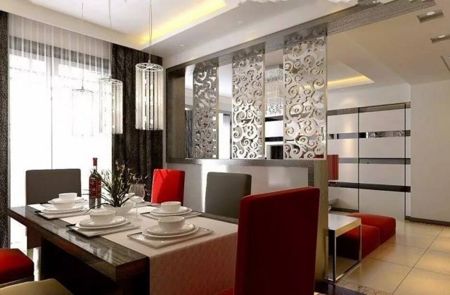 最新客餐厅隔断设计,打造家的温馨纽带
