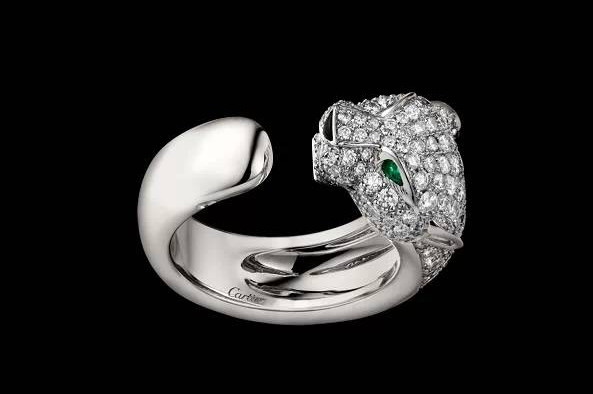 卡地亚最新豹子戒指,时尚与奢华的极致展现