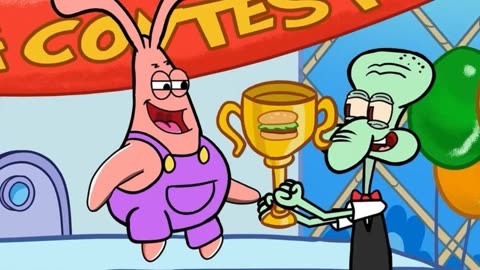 海绵宝宝大胃王比赛集,自然美景探险之旅的海底狂欢!