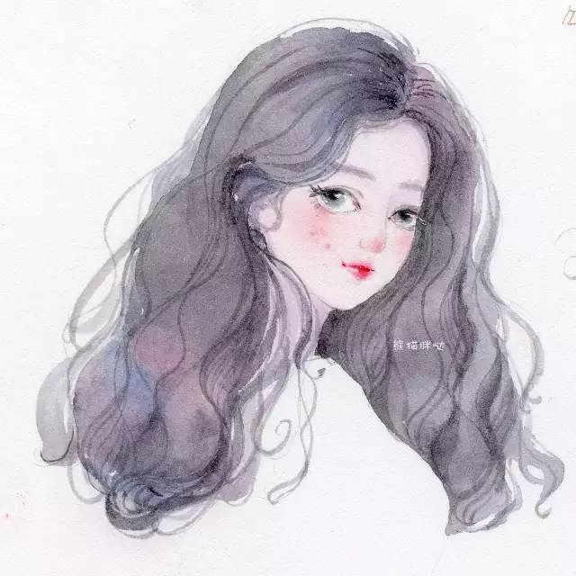 水彩动漫头像，自然美景与心灵之旅的交融之美