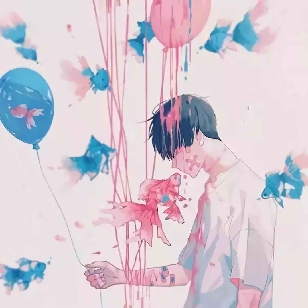 水彩动漫头像,自然美景与心灵之旅的交融之美