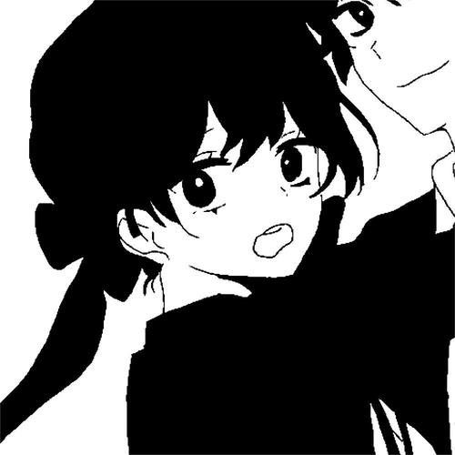 情侣动漫黑白头像,浪漫情侣头像精选