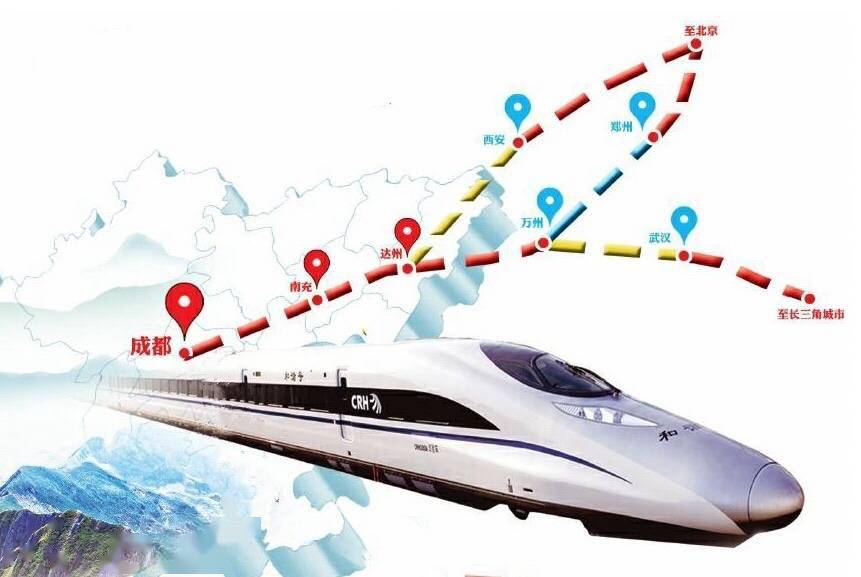 成达万高铁最新路线图,自然美景探索之旅启程