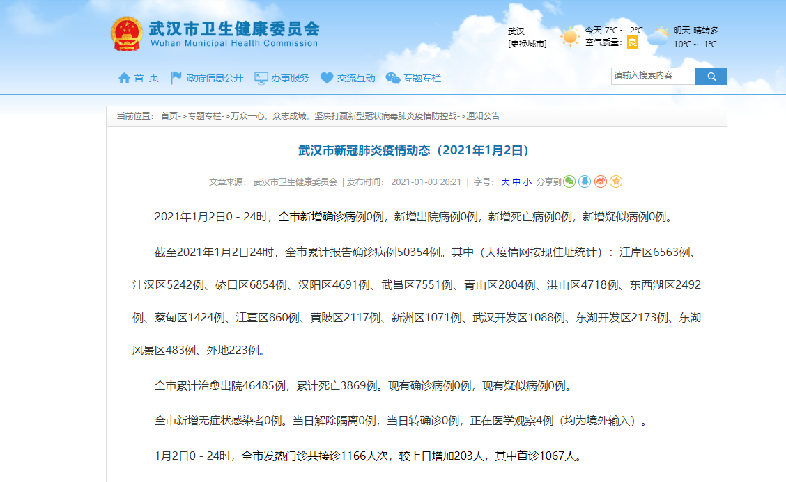 武汉最新动态?